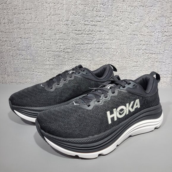 Hoka One One Gaviota 5 Women's Size 9B US Black Running Shoes 1134235 BWHT - Picture 7 of 10
